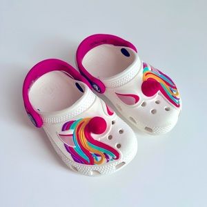 CROCS Unicorn toddler girl 6C